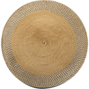 Vinyl Round Placemat With Border (Gold)(Set Of 12)