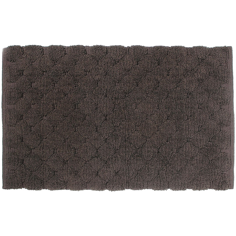 Handwoven Pompom Bath Mat (Chocolate) (20 X 32)