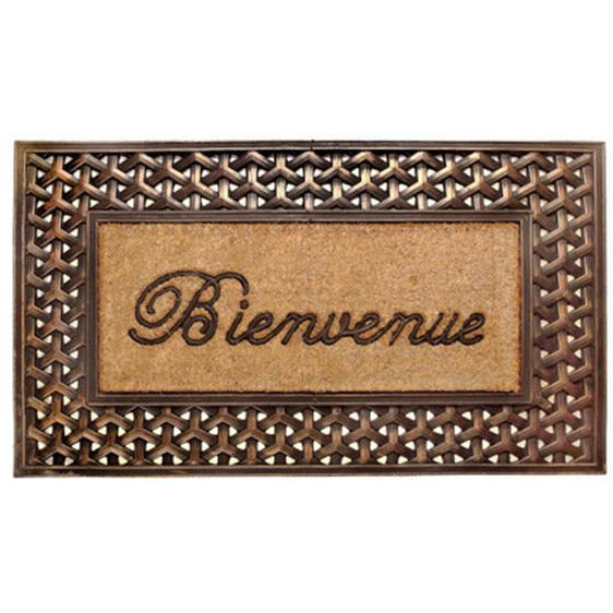 Bienvenue - Rubber And Coir Brush Mat